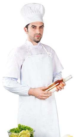 Six-piece set of chef's clothes